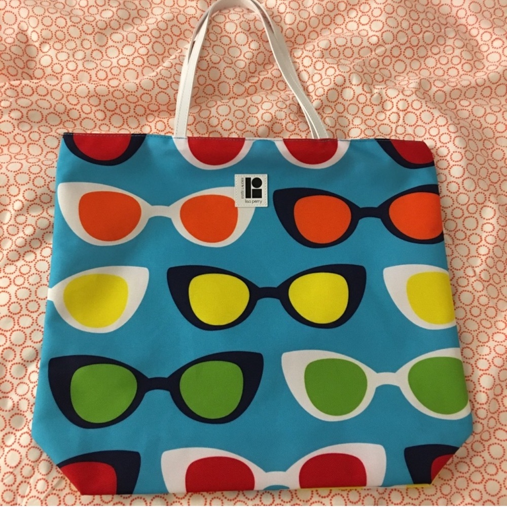 Estée Lauder/Lisa Perry-Sunglasses Print Tote Bag